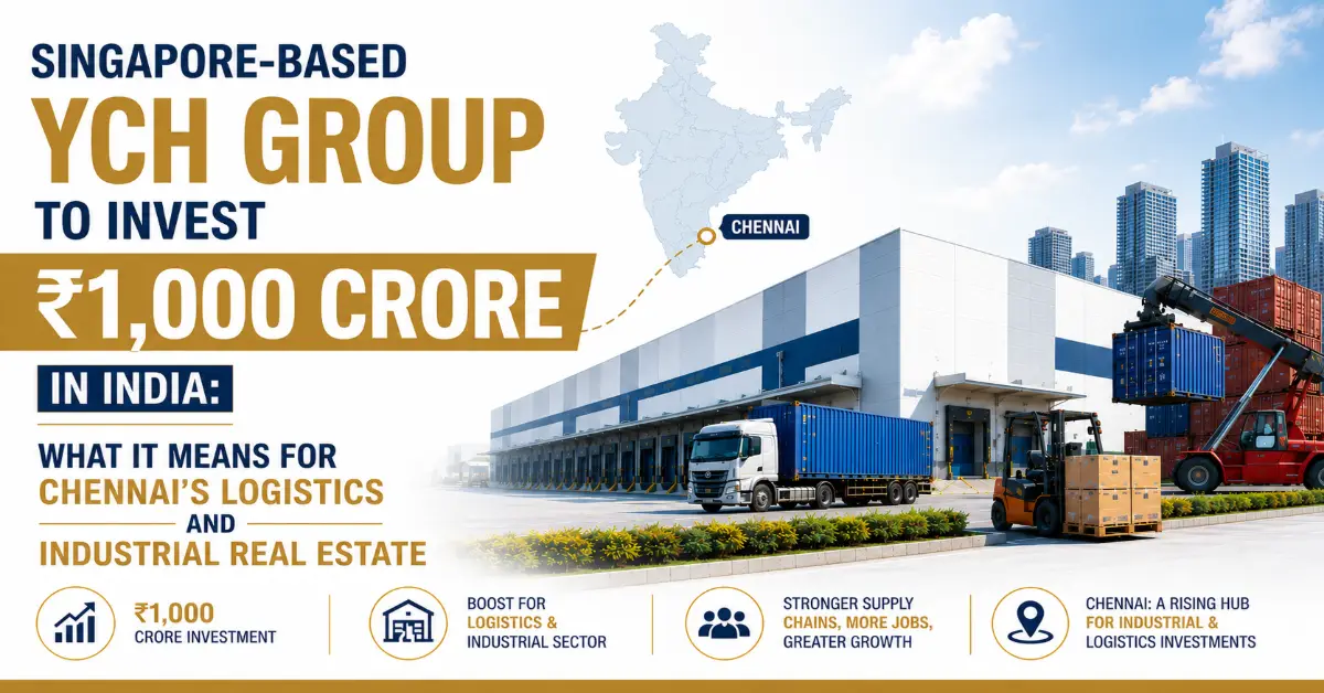 Singapore-Based YCH Group to Invest ₹1000 Crore in India: What It Means for Chennai’s Logistics and Industrial Real Estate